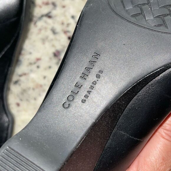 Cole Haan Womens The‎ Go To Wedge Waterproof Pump Shoes Black Size 7B - Picture 5 of 7